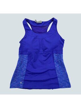 Athleta Women's Racerback Built In Bra Athletic Tank Top Purple Size Large L